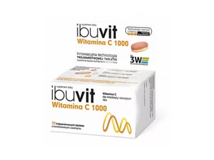 POLPHARMA Ibuvit Witamina C 1000 mg x 30 trójwarstwowych tabletek o kontrolowanym uwalnianiu - Witaminy i minerały - miniaturka - grafika 1