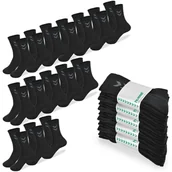 Skarpetki męskie - HUMMEL Skarpety Męskie 15 par Długie Czarne Bawełna Rozmiar 41-45 - miniaturka - grafika 1