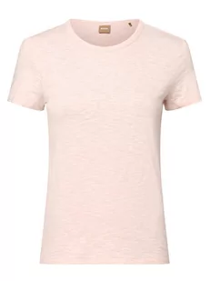 BOSS - T-shirt damski  C_Esla, różowy - Koszulki i topy damskie - miniaturka - grafika 1