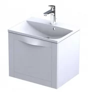 Szafki łazienkowe - Oristo Szafka wisząca SKAGEN 60 cm z umywalką AMELIA BIAŁY MAT OR49-SD1S-60-2 + UME-AM-60-92 - miniaturka - grafika 1