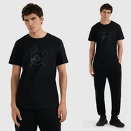 Koszulki męskie - Koszulka Męska 4F T-shirt Z Nadrukiem Regular Czarna 4FWAW25TTSHM3138 Czarny XXL - miniaturka - grafika 1