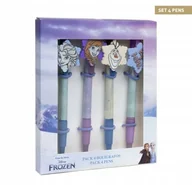 Długopisy - Zestaw długopisów Frozen Kraina Lodu Elza Anna x4 - miniaturka - grafika 1