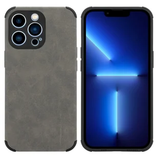 Etui Do Apple iPhone 13 PRO Pokrowiec w Piasek Szary TPU Silikon Etui Ochronny Obudowa Case Cover Cadorabo - Etui i futerały do telefonów - miniaturka - grafika 1