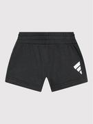 Spodnie sportowe damskie - Adidas Szorty sportowe Future Icons 3-Stripes HE4968 Czarny Relaxed Fit - miniaturka - grafika 1