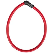 Zabezpieczenia do roweru - Zapięcie rowerowe ABUS 4408C/65 Linka Czerwony - miniaturka - grafika 1