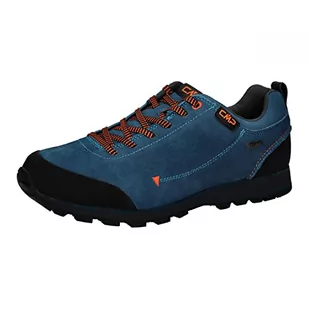 CMP Męskie buty trekkingowe Elettra Low Hiking Wp, Deep Lake-Flame, 45 EU, Deep Lake Flame, 45 EU - Buty trekkingowe męskie - miniaturka - grafika 1
