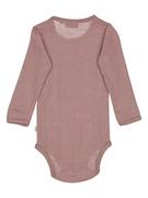 Body dla niemowląt - Wheat Wełniane body w kolorze jasnoróżowym - miniaturka - grafika 1