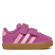 Buty dla dziewczynek - Sneakersy adidas VL Court 3.0 JH6309 Różowy - miniaturka - grafika 1