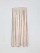 Spodnie damskie - Reserved - Plisowane spodnie - beżowy - miniaturka - grafika 1