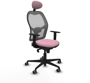 Fotel biurowy, krzesło biurowe Krzesło Biurowe z Zagłówkiem Jorquera Piqueras y Crespo 1D036G1 Różowy - Fotele i krzesła biurowe - miniaturka - grafika 1