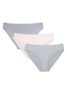 Majtki figi Mia-Mia 3-pak Esotiq błękitny, kremowy S - Majtki damskie - miniaturka - grafika 1