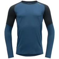 Koszulki sportowe męskie - Męska koszulka Devold Jakta Merino 200 Shirt Rozmiar: XL / Kolor: niebieski - miniaturka - grafika 1