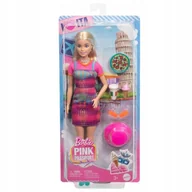 Lalki dla dziewczynek - Barbie Pink Passport Lalka Italy Travel Hwh97 Podróżna Włochy Podróżniczka - miniaturka - grafika 1