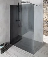 Kabiny prysznicowe - GELCO Kabina prysznicowa narożna VARIO BLACK WALK IN 90x200 profil czarny mat szkło dymione z powłoką Coated Glass bez wspornika GX1390GX1014 - miniaturka - grafika 1