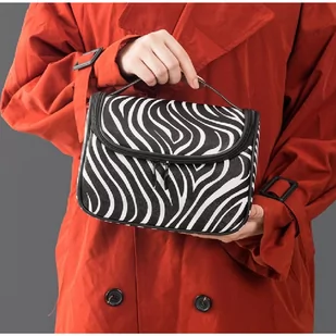 Kosmetyczka rozkładana kuferek zebra KS76 - Kosmetyczki, organizery i kuferki - miniaturka - grafika 2