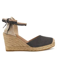 Espadryle damskie - Espadryle Genuins Zeland Canvas G105907 Czarny - miniaturka - grafika 1