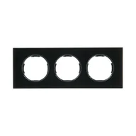 Wyłączniki światła i elektryczne - Ramka potrójna Ardea czarna Lexman - miniaturka - grafika 1