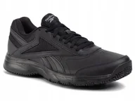 Buty sportowe męskie - Buty męskie Reebok Work N Cushion FU7355 (100001162) skórzane czarne 45,5 - miniaturka - grafika 1