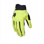 Rękawiczki rowerowe - Rękawiczki rowerowe długie FOX Defend [Rozmiar M, Kolor Żółty] - miniaturka - grafika 1