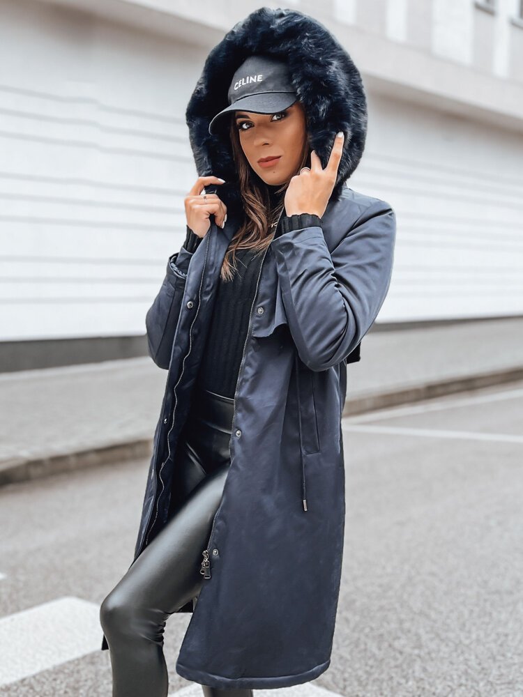 Kurtka zimowa damska parka LUSTER granatowa Dstreet TY4018-M