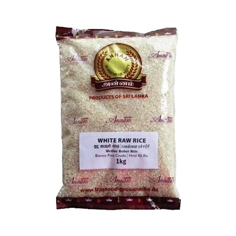 Ryż biały Annam White Raw Rice 1 kg – lekki sypki do dań indyjskich