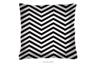 Poduszka zigzag czarnobiała 40x40 HIRTI - Poduszki - miniaturka - grafika 1