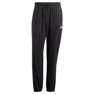 Spodenki męskie - adidas Męskie spodnie Aeroready Essentials Stanford z elastycznymi mankietami, L wysokie, 7,6 cm czarne - miniaturka - grafika 1