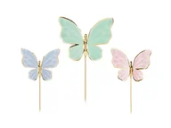 Ciasta i półprodukty do ciast - Toppery na tort Motylki - 9 szt. - miniaturka - grafika 1