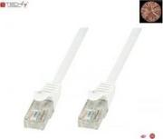 Patchcordy - Techly Pro techly pro TechlyPro Kabel sieciowy patch cord RJ45 Cat6 U/UTP 0,5m biały 100% miedź - miniaturka - grafika 1