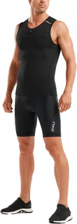 Koszulki sportowe męskie - 2XU Active Koszulka triathlonowa Mężczyźni, black/black L 2021 Stroje triathlonowe MT5541a-BLK/BLK-L - grafika 1