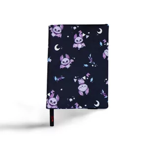 Etui Okładka na książkę Nietoperze Ciemne Medium A5 - Dekoracje domu - miniaturka - grafika 1