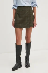 Pepe Jeans spódnica bawełniana DOROTHY kolor zielony mini rozkloszowana PL901150 - Spódnice - miniaturka - grafika 1