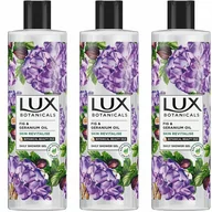 Kosmetyki do kąpieli - Lux Botanicals, FigGeranium, Żel Pod Prysznic, 3x500ml - miniaturka - grafika 1