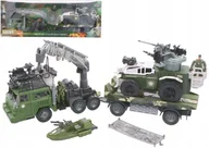 Zabawki militarne - GAZELO Zestaw militarny ciężarówka jeep skuter wodny żołnierze G104507 - miniaturka - grafika 1