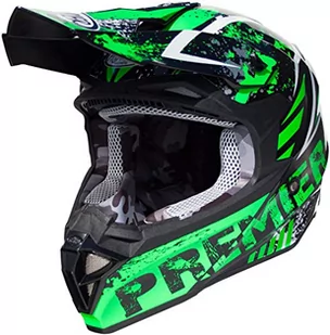 PREMIER HELM EXIGE ZX 7, czarny/zielony, L - Kaski motocyklowe - miniaturka - grafika 1
