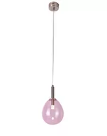 Lampy sufitowe - LUNO Lampa Wisząca Lukka LUNO styl nowoczesny szkło różowy 50133209 - miniaturka - grafika 1