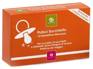 40 Settimane Quaranta Settimane - Jednorazowe chusteczki odkażające do smoczka 14 szt, Quaranta Settimane QS0240006 - Akcesoria do smoczków - miniaturka - grafika 1