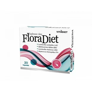 Vitadiet Flora Diet 20 kapsułek - Układ pokarmowy - miniaturka - grafika 2