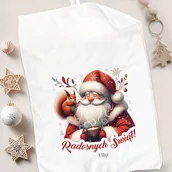 Okrycia kąpielowe dla dzieci - RĘCZNIK z Motywem Świętego Mikołaja Ozdoba Bożonarodzeniowa - miniaturka - grafika 1