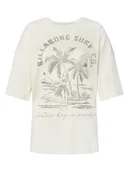 Koszulki i topy damskie - Billabong T-Shirt This Is Tropica EBJZT00461 Beżowy Loose Fit - miniaturka - grafika 1