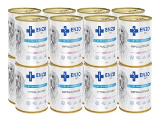 ENZO VET Hypoallergenic dieta hypoallergiczna z królikiem dla psów 16x400g - Mokra karma dla psów - miniaturka - grafika 1