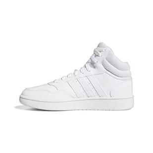 adidas Hoops 3.0 Mid, trampki damskie, Ftwr White Ftwr White Dash Grey, 38.5 EU - Trampki damskie - miniaturka - grafika 1