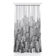 Zasłony - Zasłona przelotki Czarno-białe Miasto 150x260 cm, Fabricsy - miniaturka - grafika 1