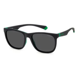 Polaroid PLD 2140/S Matte Black Green/Grey Polarized - Okulary przeciwsłoneczne - miniaturka - grafika 1