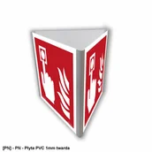 Tablice BHP - TD Systems BF805 - Alarm pożarowy 3D dościenny 100x100 - miniaturka - grafika 1