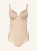 Body - Simone Pérèle Body Z Fiszbinami Caresse beige - miniaturka - grafika 1