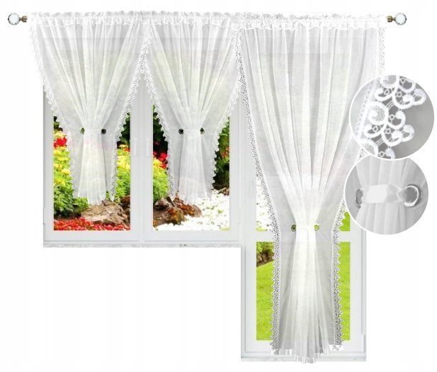 ZESTAW FIRAN 400x150 200x240 na okno balkonowe do bloku z gipiurą 8cm