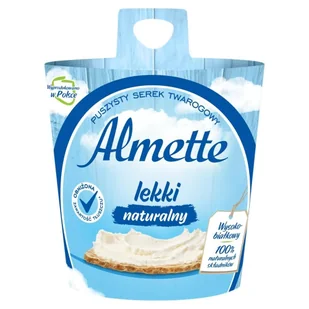 Almette Puszysty serek twarogowy lekki naturalny 150 g - Sery - miniaturka - grafika 1