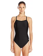 Stroje kąpielowe - Speedo Damski strój kąpielowy jednoczęściowy Powerflex Flyback jednolite kolory drużynowe dla dorosłych jednoczęściowy strój kąpielowy - miniaturka - grafika 1