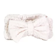 Ozdoby do włosów - Nacomi Opaska do włosów z mikrofibry White - miniaturka - grafika 1